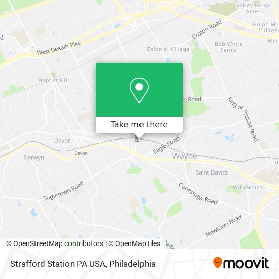 Mapa de Strafford Station PA USA