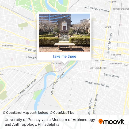 University of Pennsylvania Museum of Archaeology and Anthropology map