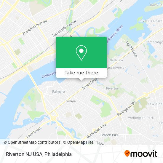 Riverton NJ USA map