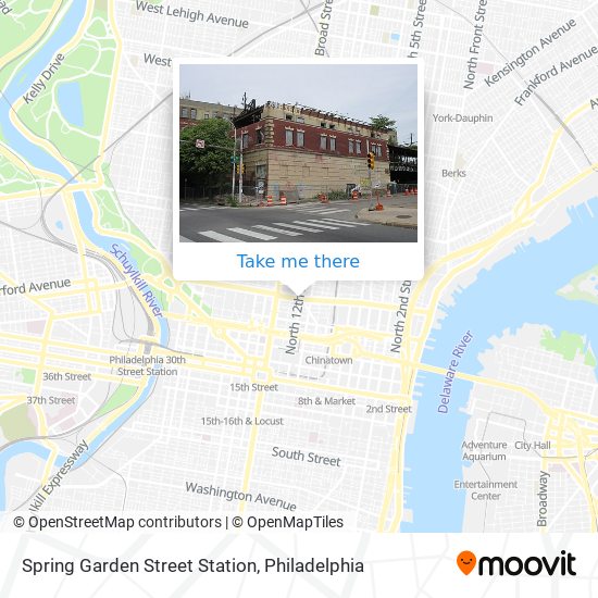 Mapa de Spring Garden Street Station