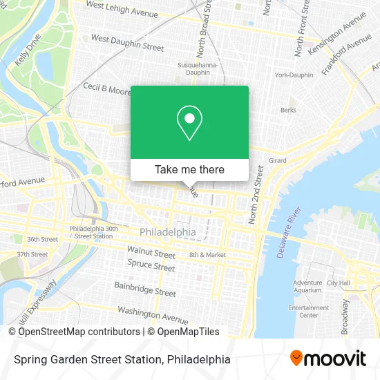 Spring Garden Street Station map