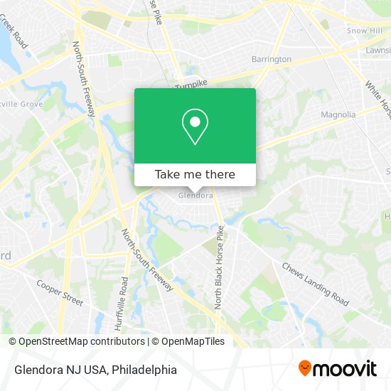 Mapa de Glendora NJ USA
