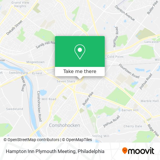 Hampton Inn Plymouth Meeting map