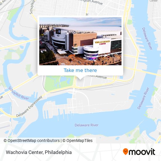 Mapa de Wachovia Center