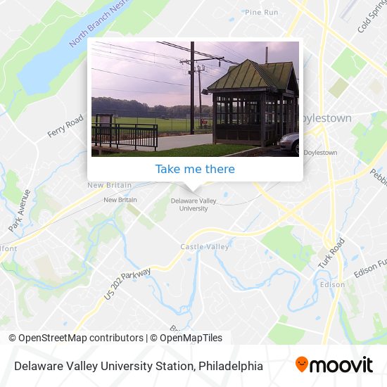 Delaware Valley University Station map