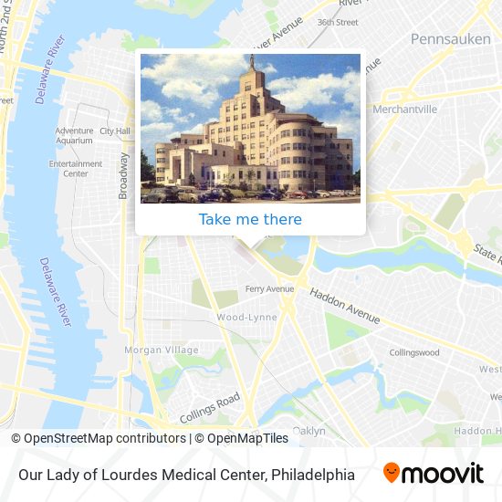 Our Lady of Lourdes Medical Center map