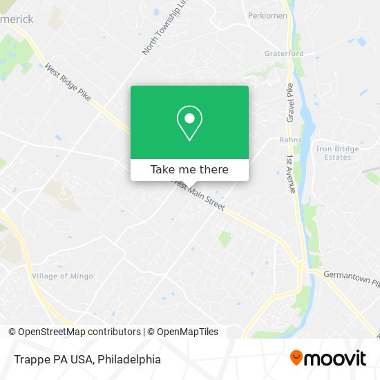 Trappe PA USA map