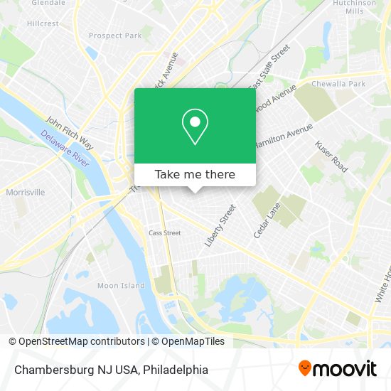 Chambersburg NJ USA map