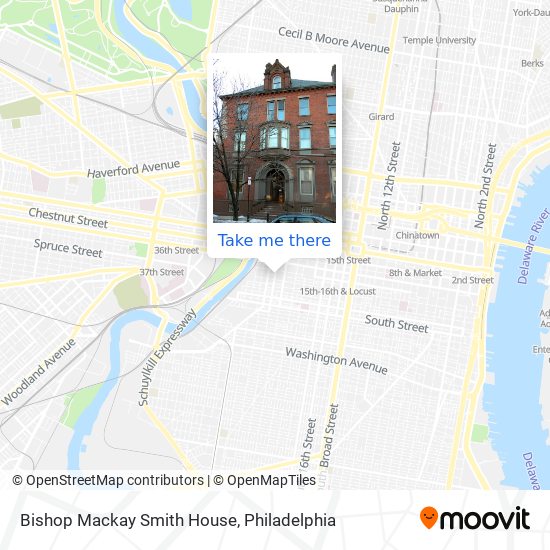 Bishop Mackay Smith House map