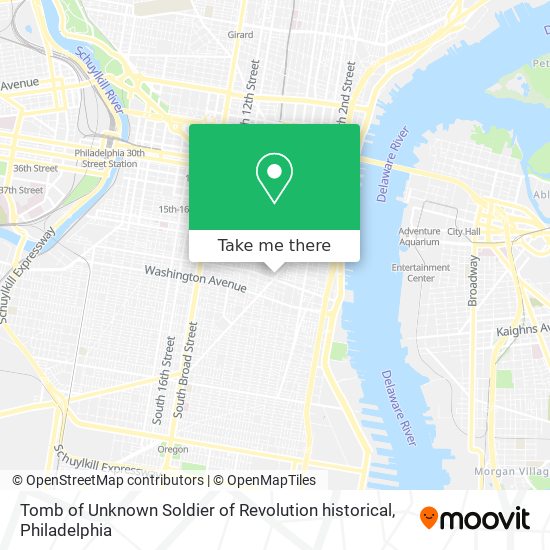 Mapa de Tomb of Unknown Soldier of Revolution historical