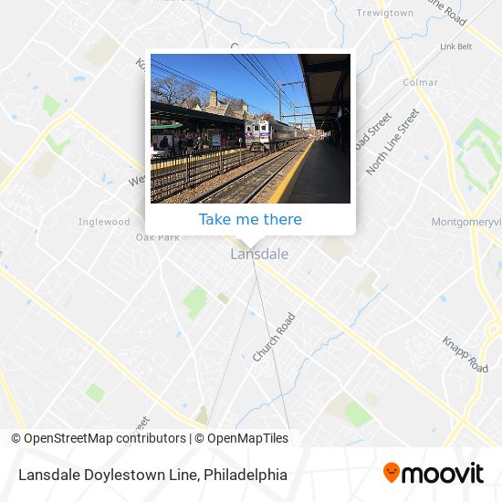 Lansdale Doylestown Line map