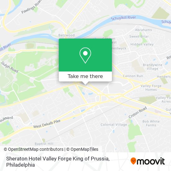 Mapa de Sheraton Hotel Valley Forge King of Prussia