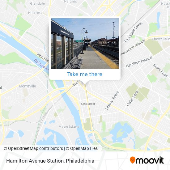 Hamilton Avenue Station map