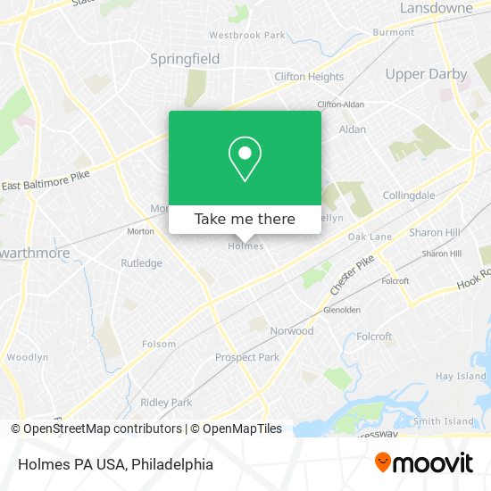 Holmes PA USA map