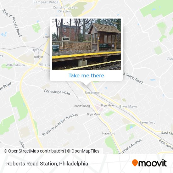 Roberts Road Station map