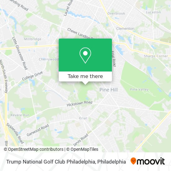 Mapa de Trump National Golf Club Philadelphia