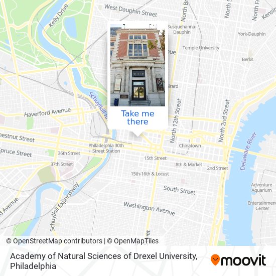 Academy of Natural Sciences of Drexel University map
