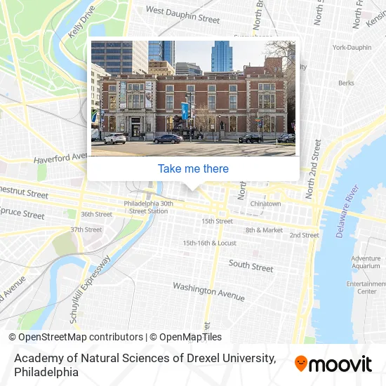 Academy of Natural Sciences of Drexel University map
