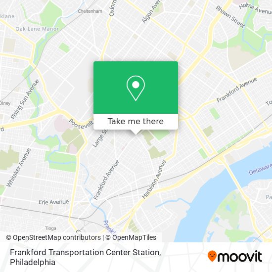 Frankford Transportation Center Station map