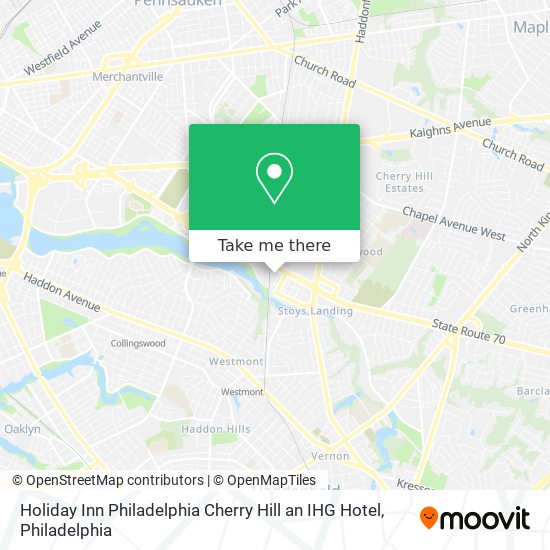 Mapa de Holiday Inn Philadelphia Cherry Hill an IHG Hotel