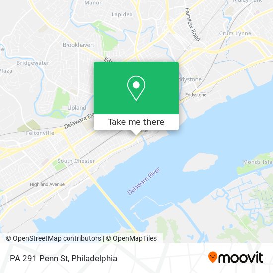 PA 291 Penn St map