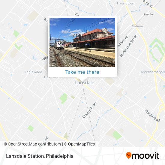 Lansdale Station map