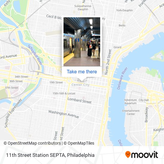 11th Street Station SEPTA map