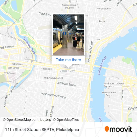 11th Street Station SEPTA map