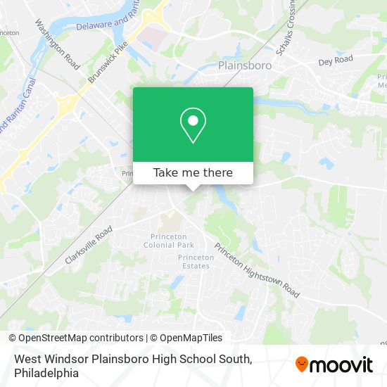 Mapa de West Windsor Plainsboro High School South