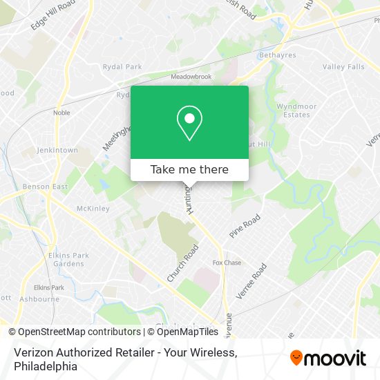 Verizon Authorized Retailer - Your Wireless map