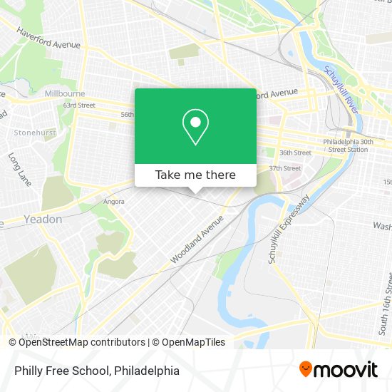 Philly Free School map