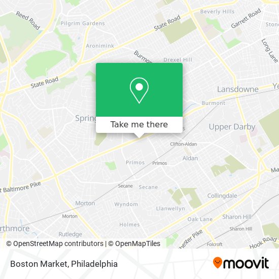 Mapa de Boston Market