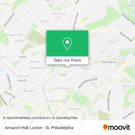 Mapa de Amazon Hub Locker - Si