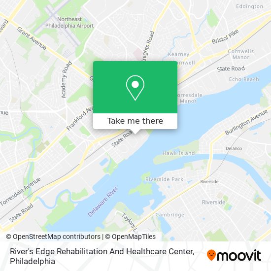 Mapa de River's Edge Rehabilitation And Healthcare Center