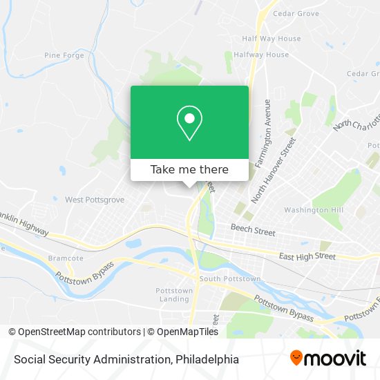 Social Security Administration map