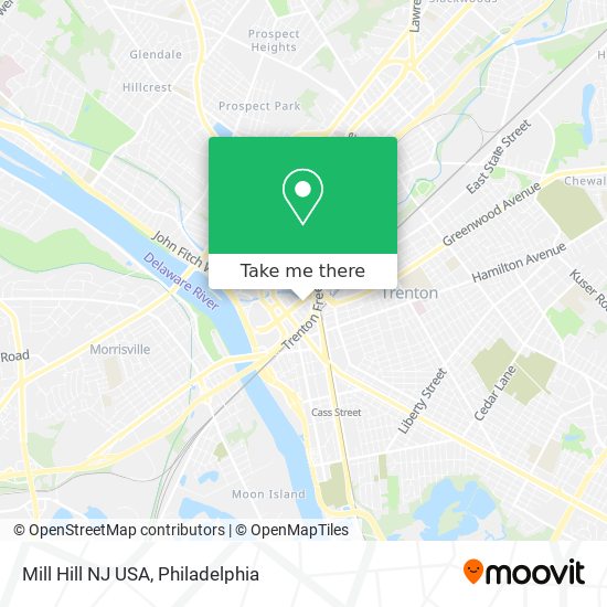 Mill Hill NJ USA map