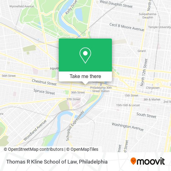 Mapa de Thomas R Kline School of Law