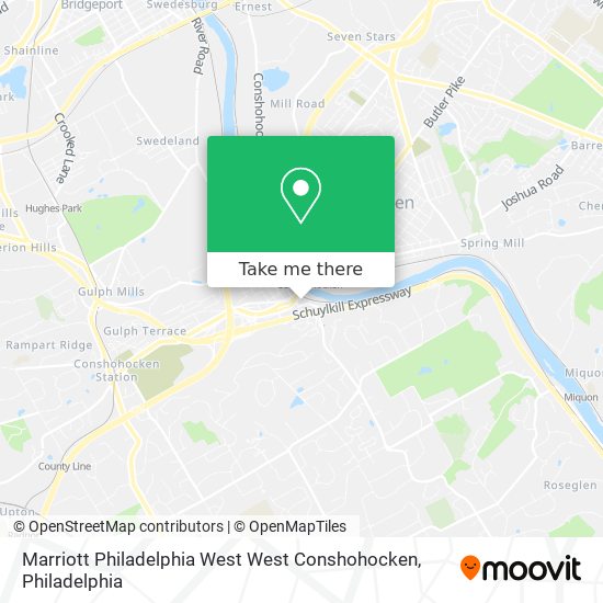 Mapa de Marriott Philadelphia West West Conshohocken