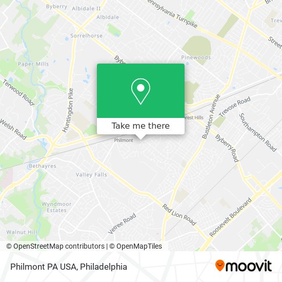 Philmont PA USA map