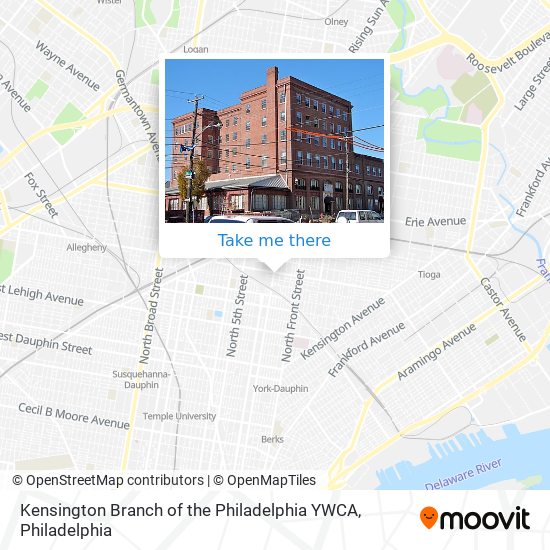 Mapa de Kensington Branch of the Philadelphia YWCA