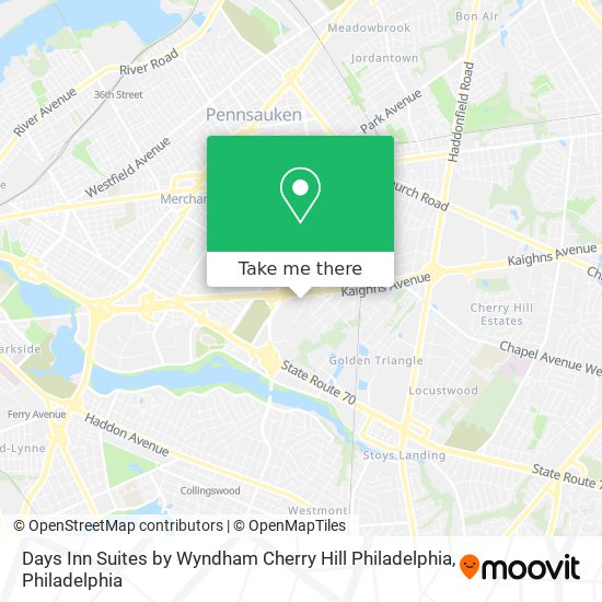 Days Inn Suites by Wyndham Cherry Hill Philadelphia map