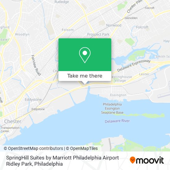 SpringHill Suites by Marriott Philadelphia Airport Ridley Park map