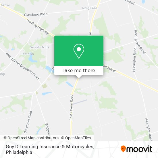Guy D Leaming Insurance & Motorcycles map