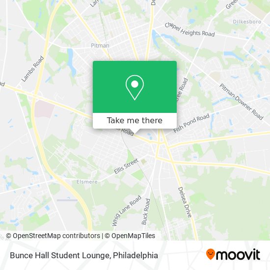 Bunce Hall Student Lounge map