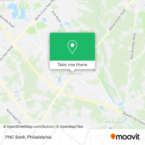 PNC Bank map