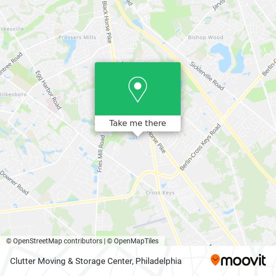 Clutter Moving & Storage Center map