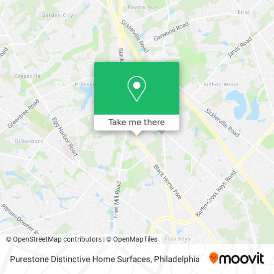 Purestone Distinctive Home Surfaces map