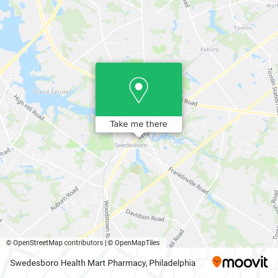 Mapa de Swedesboro Health Mart Pharmacy