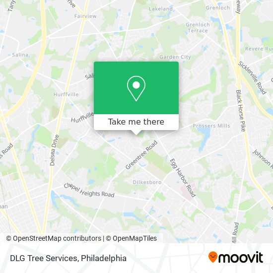 DLG Tree Services map