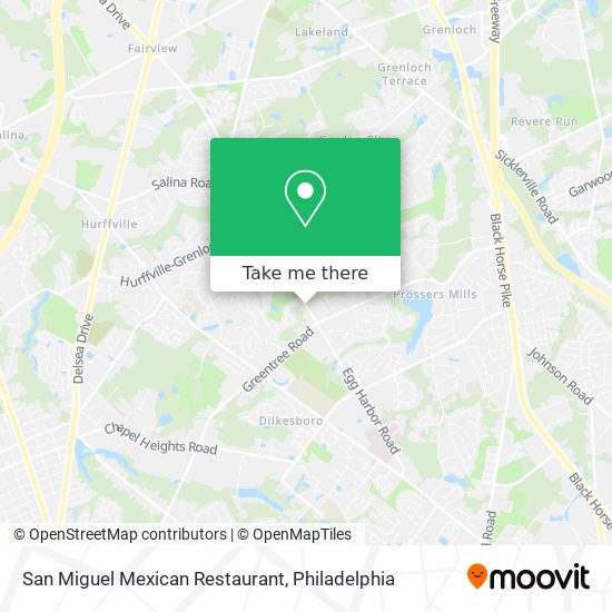 San Miguel Mexican Restaurant map